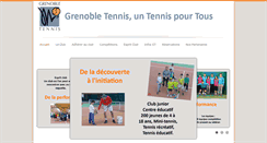 Desktop Screenshot of grenobletennis.fr